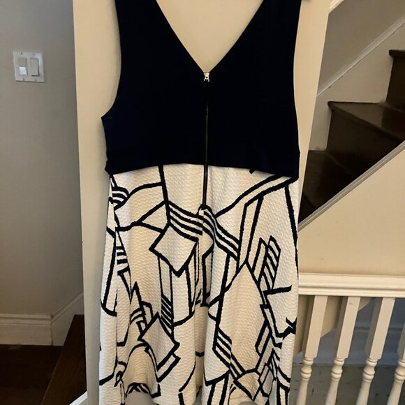 Navy and White Summer Dress - Picture 7 of 12